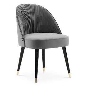 VALVET GREY LINE DINING CHAIR