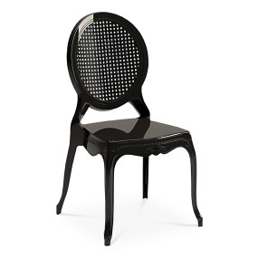 BLACK ACRYLEC DINING CHAIR