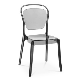 ACRYLIC SMOKED DINING CHAIR