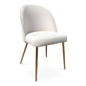 BEIGE HANDLE BACK - GOLD LEGS