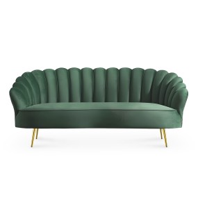 GREEN IVORY 3 SEATER SOFA