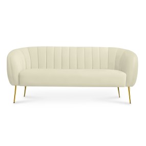 BEIGE MELROSE 3 SEATER SOFA