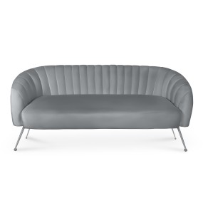 GREY MELROSE 3 SEATER SOFA