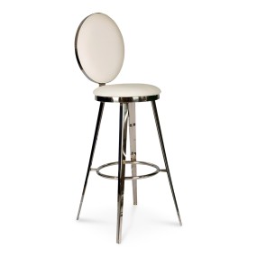 SILVER DIOR BAR CHAIR