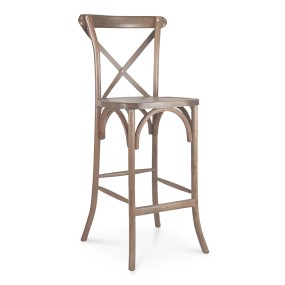 CROSS WOODEN BAR CHAIR