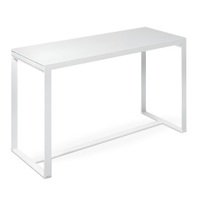 WHITE RECTANGLE BAR TABLE