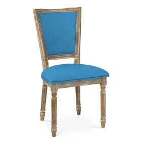 WOODEN CLASSIC BLUE DINING CHAIR