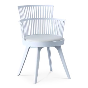 LINES WHITE DINING CHAIR