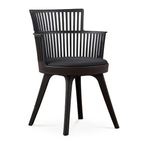 LINES BLACK DINING CHAIR