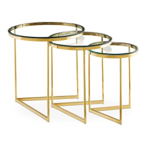 GOLDEN SET 3 COFFEE TABLE
