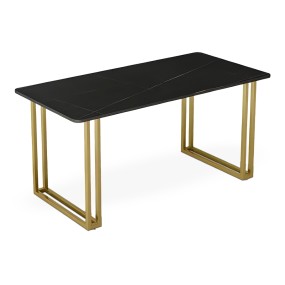 GOLDEN SQUARE MIRROR TOP COFFEE TABLE