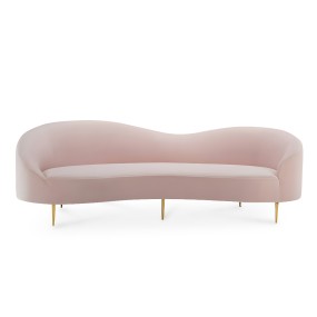 PINK CURVE 3 SEATER SOFA