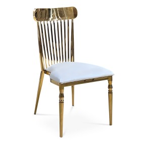 HIGH BACK GOLD DINING CHAIR