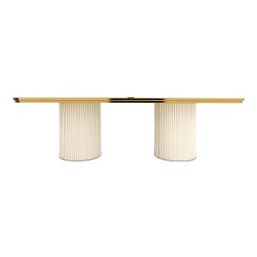 RECTANGLE TABLE GOLD - TOP MIRROR