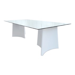 BLACK TOP STAR BASES DINING TABLE