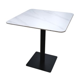 METAL BASE - SQUARE MARBLE TOP