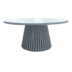 GREY ROUND TABLE TOP MIRROR