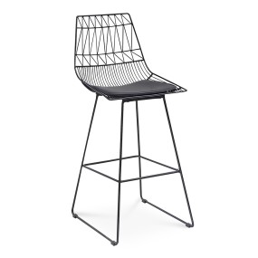 WIRE BLACK STOOL BAR CHAIR